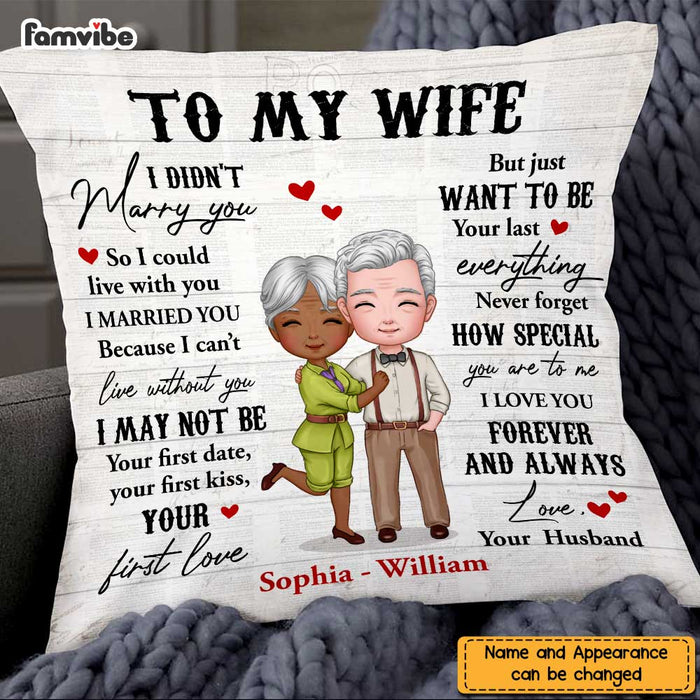 Personalized Wife I Didn't Marry You Pillow JN204 32O47 1