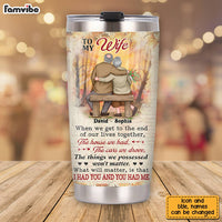 Personalized Couple Steel Tumbler JN213 85O28 thumb 1