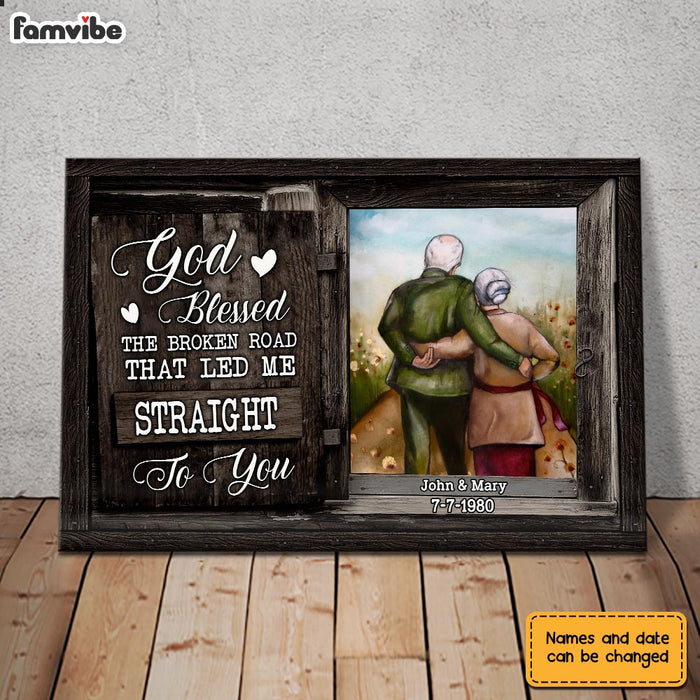 Personalized Couple Broken Road Poster JN213 30O28 1