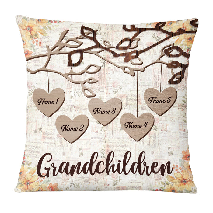 Personalized Grandma Heart Love Tree Pillow JN212 30O53 1