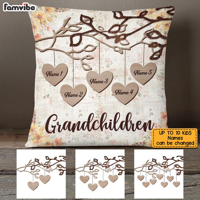 Personalized Grandma Heart Love Tree Pillow JN212 30O53 1