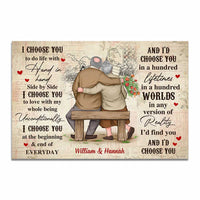 Personalized Old Couple Anniversary Poster JN211 23O34 thumb 1