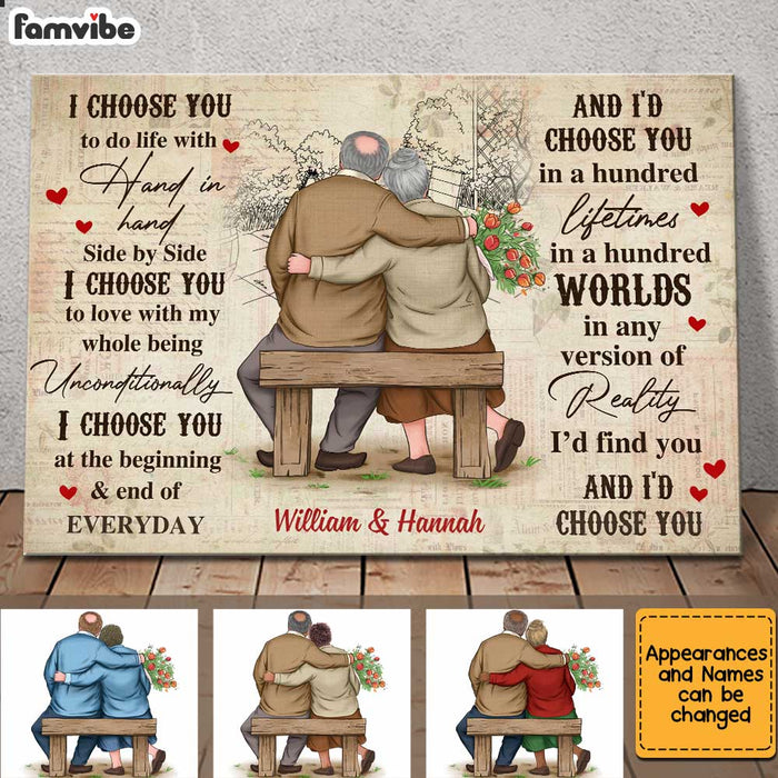 Personalized Old Couple Anniversary Poster JN211 23O34 1