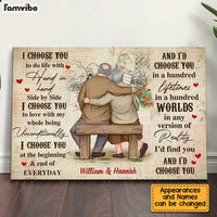 Personalized Old Couple Anniversary Poster JN211 23O34 thumb 1