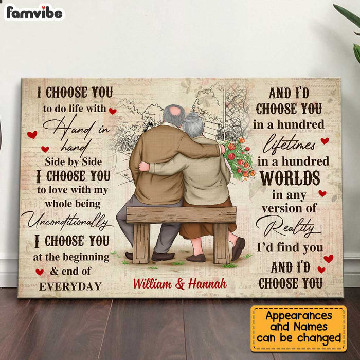 Personalized Old Couple Anniversary Poster JN211 23O34 1