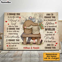 Personalized Old Couple Anniversary Poster JN211 23O34 thumb 1