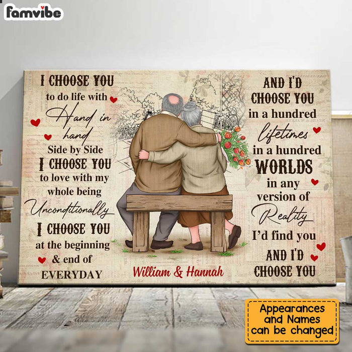 Personalized Old Couple Anniversary Poster JN211 23O34 1