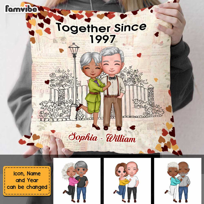 Personalized Couple Together Since Pillow JN223 23O47 1