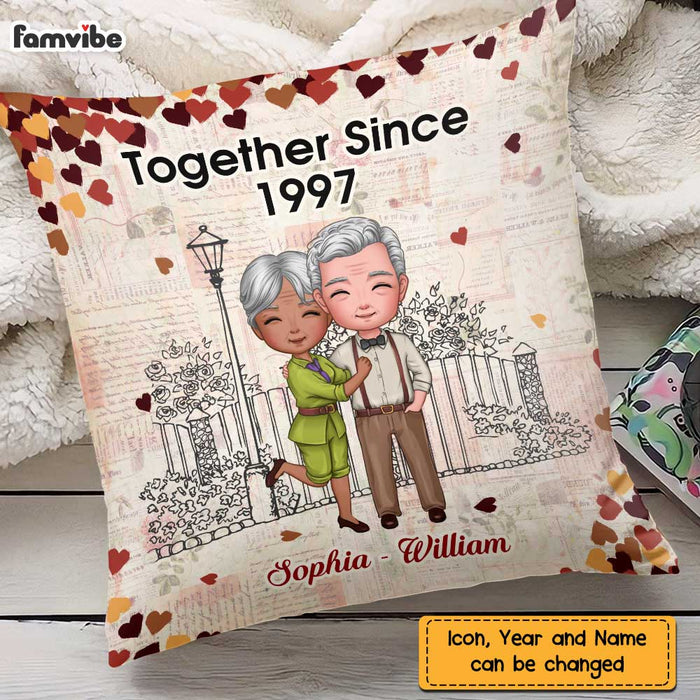 Personalized Couple Together Since Pillow JN223 23O47 1