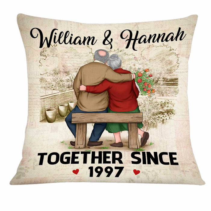 Personalized Couple Together Since Pillow JN222 23O34 1