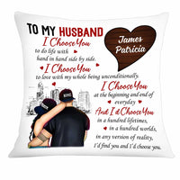 Personalized To My Husband I Choose You Pillow JN223 30O34 thumb 1