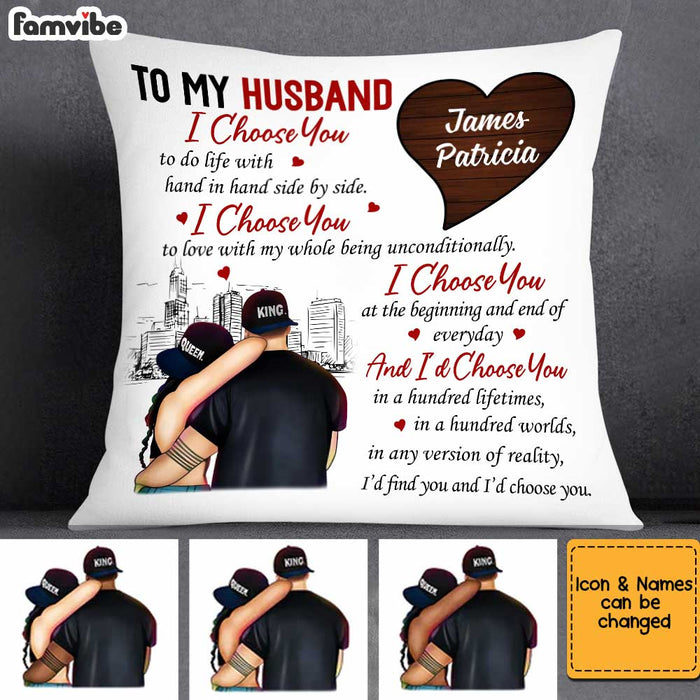 Personalized To My Husband I Choose You Pillow JN223 30O34 1