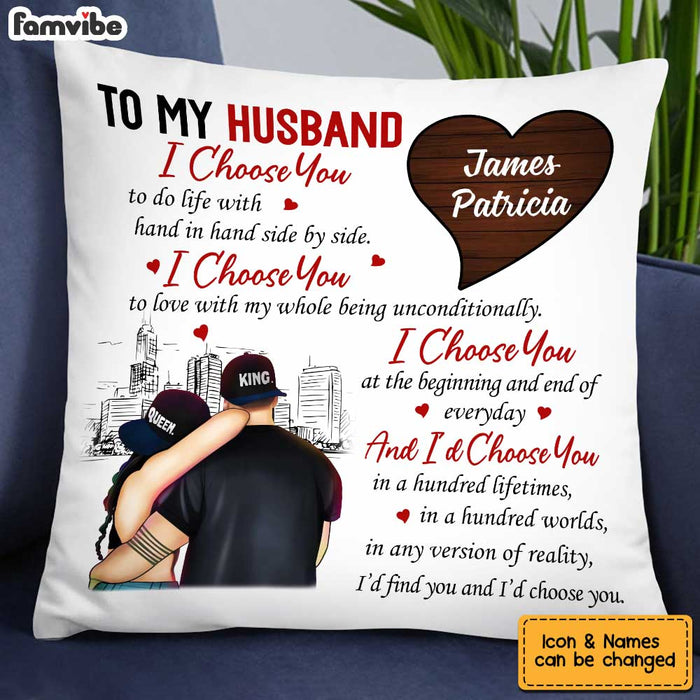 Personalized To My Husband I Choose You Pillow JN223 30O34 1
