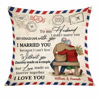 Personalized To My Husband Letter Pillow JN225 23O34 thumb 1