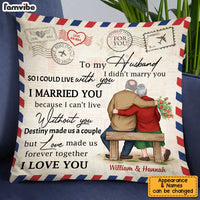 Personalized To My Husband Letter Pillow JN225 23O34 thumb 1