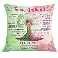 Personalized To My Husband Love Tree Pillow JN231 30O31 thumb 1