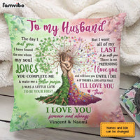Personalized To My Husband Love Tree Pillow JN231 30O31 thumb 1