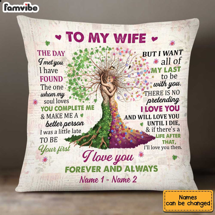 Personalized To My Wife Love Tree Pillow JN237 30O34 1