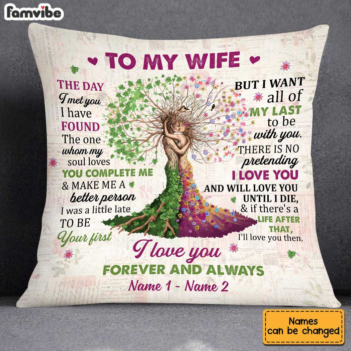 Personalized To My Wife Love Tree Pillow JN237 30O34 1