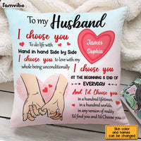 Personalized To My Husband Hand Holding Pillow JN233 30O28 thumb 1