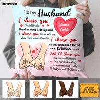 Personalized To My Husband Hand Holding Pillow JN233 30O28 thumb 1