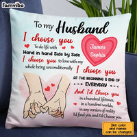 Personalized To My Husband Hand Holding Pillow JN233 30O28 thumb 1