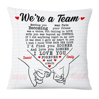 Personalized Couple We're Team Pillow JN235 30O53 thumb 1