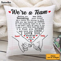 Personalized Couple We're Team Pillow JN235 30O53 thumb 1
