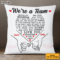 Personalized Couple We're Team Pillow JN235 30O53 thumb 1