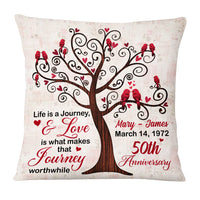 Personalized Anniversary Love Tree Pillow JN231 23O53 thumb 1