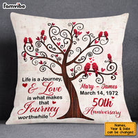 Personalized Anniversary Love Tree Pillow JN231 23O53 thumb 1