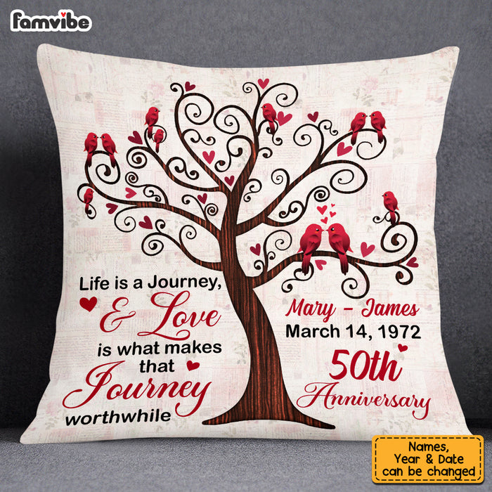 Personalized Anniversary Love Tree Pillow JN231 23O53 1