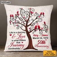 Personalized Anniversary Love Tree Pillow JN231 23O53 thumb 1