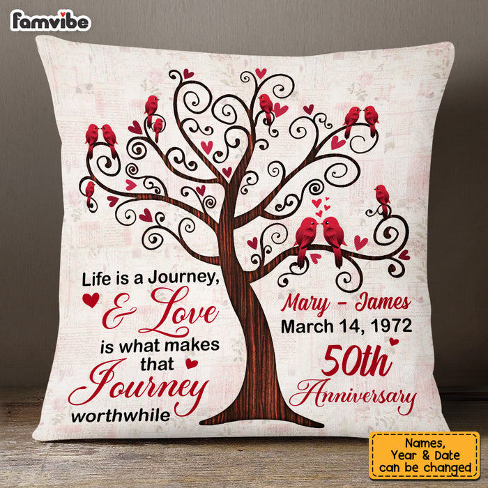 Personalized Anniversary Love Tree Pillow JN231 23O53 1