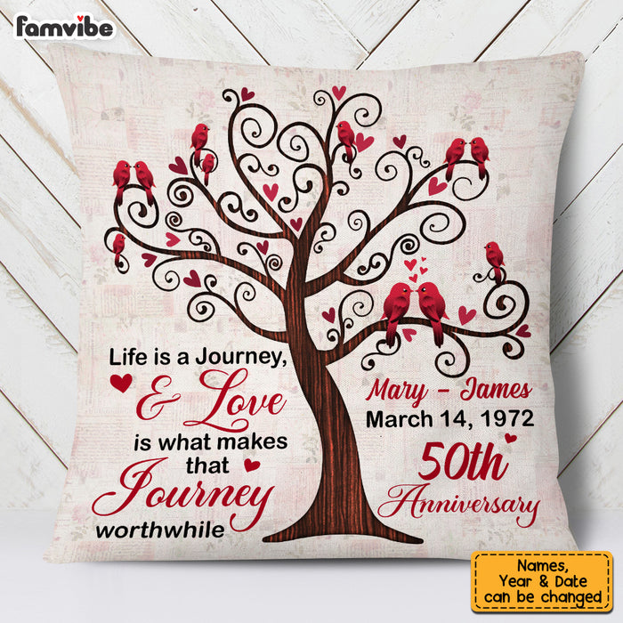 Personalized Anniversary Love Tree Pillow JN231 23O53 1