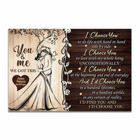 Personalized Couple I Choose you Poster JN244 32O34 thumb 1