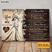 Personalized Couple I Choose you Poster JN244 32O34 thumb 1