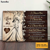 Personalized Couple I Choose you Poster JN244 32O34 thumb 1