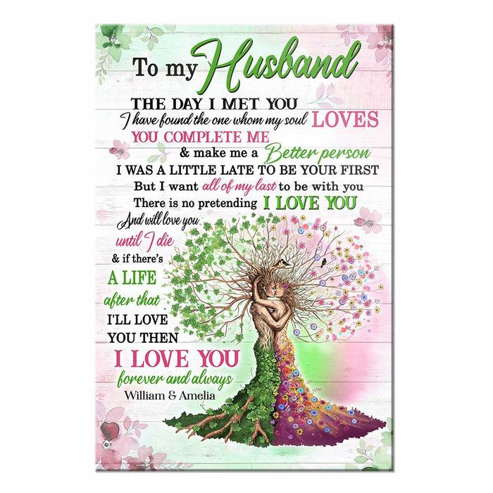 Personalized To My Husband The Day Poster JN241 30O31 1