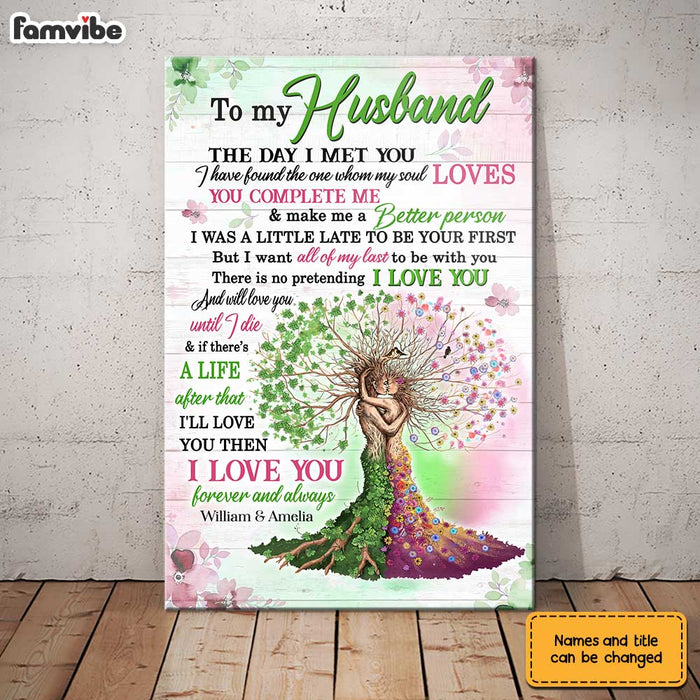Personalized To My Husband The Day Poster JN241 30O31 1