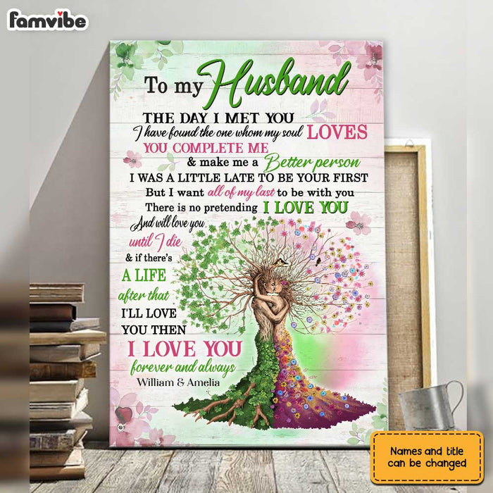 Personalized To My Husband The Day Poster JN241 30O31 1