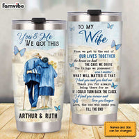 Personalized To My Wife Steel Tumbler JN242 30O31 thumb 1