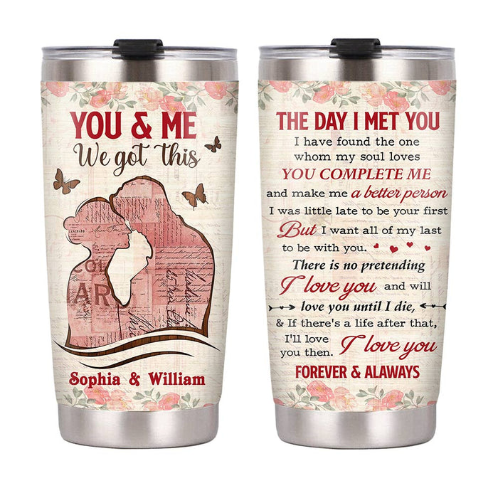 Personalized Couple The Day We Got This Steel Tumbler JN243 23O28 1