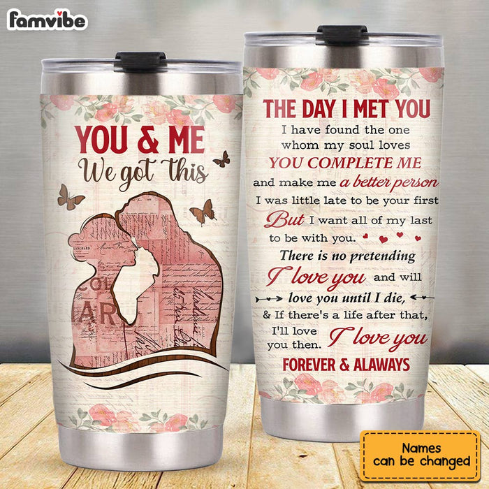 Personalized Couple The Day We Got This Steel Tumbler JN243 23O28 1