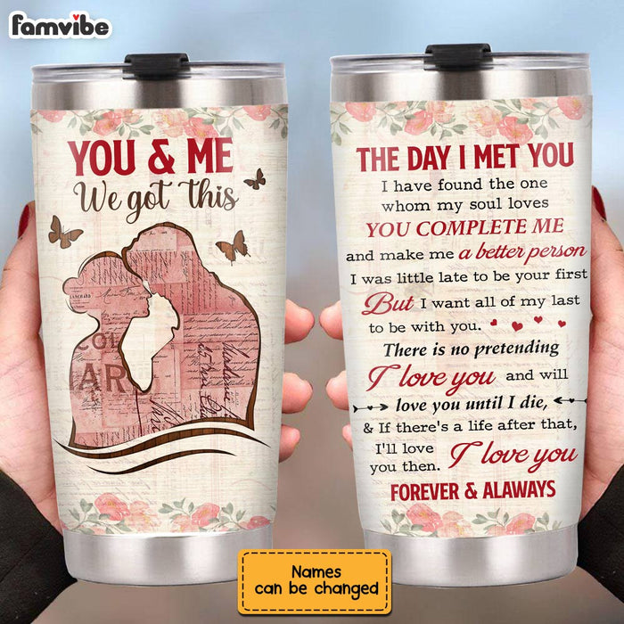 Personalized Couple The Day We Got This Steel Tumbler JN243 23O28 1