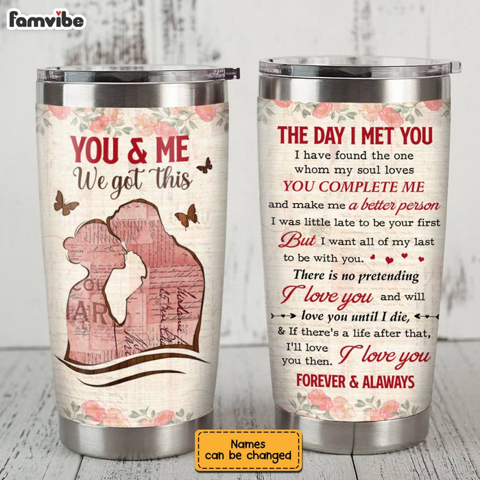 Personalized Couple The Day We Got This Steel Tumbler JN243 23O28 1