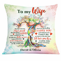 Personalized To My Wife Love Tree Pillow JN247 30O31 thumb 1