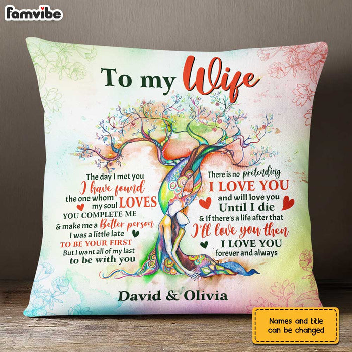 Personalized To My Wife Love Tree Pillow JN247 30O31 1