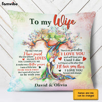 Personalized To My Wife Love Tree Pillow JN247 30O31 thumb 1