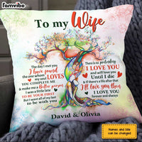 Personalized To My Wife Love Tree Pillow JN247 30O31 thumb 1